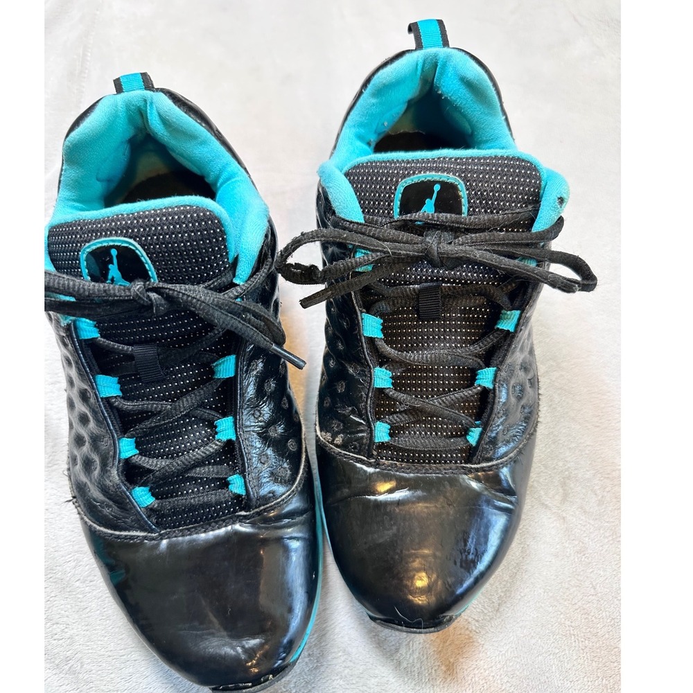 Jordan CMFT Viz Air 13 Black Orion Blue Kids Sneakers 441379-012 Size 5.5Y